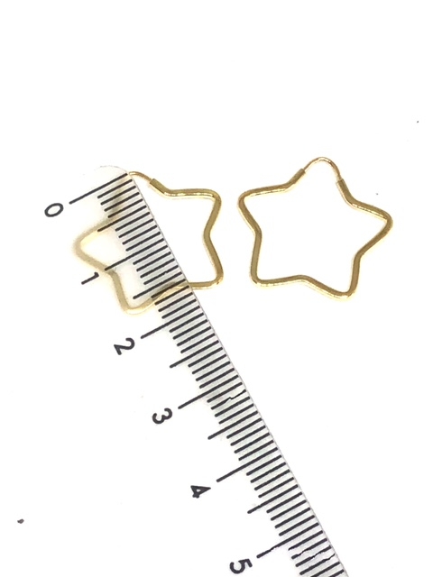 Brinco fio estrela 1,5cm -4402